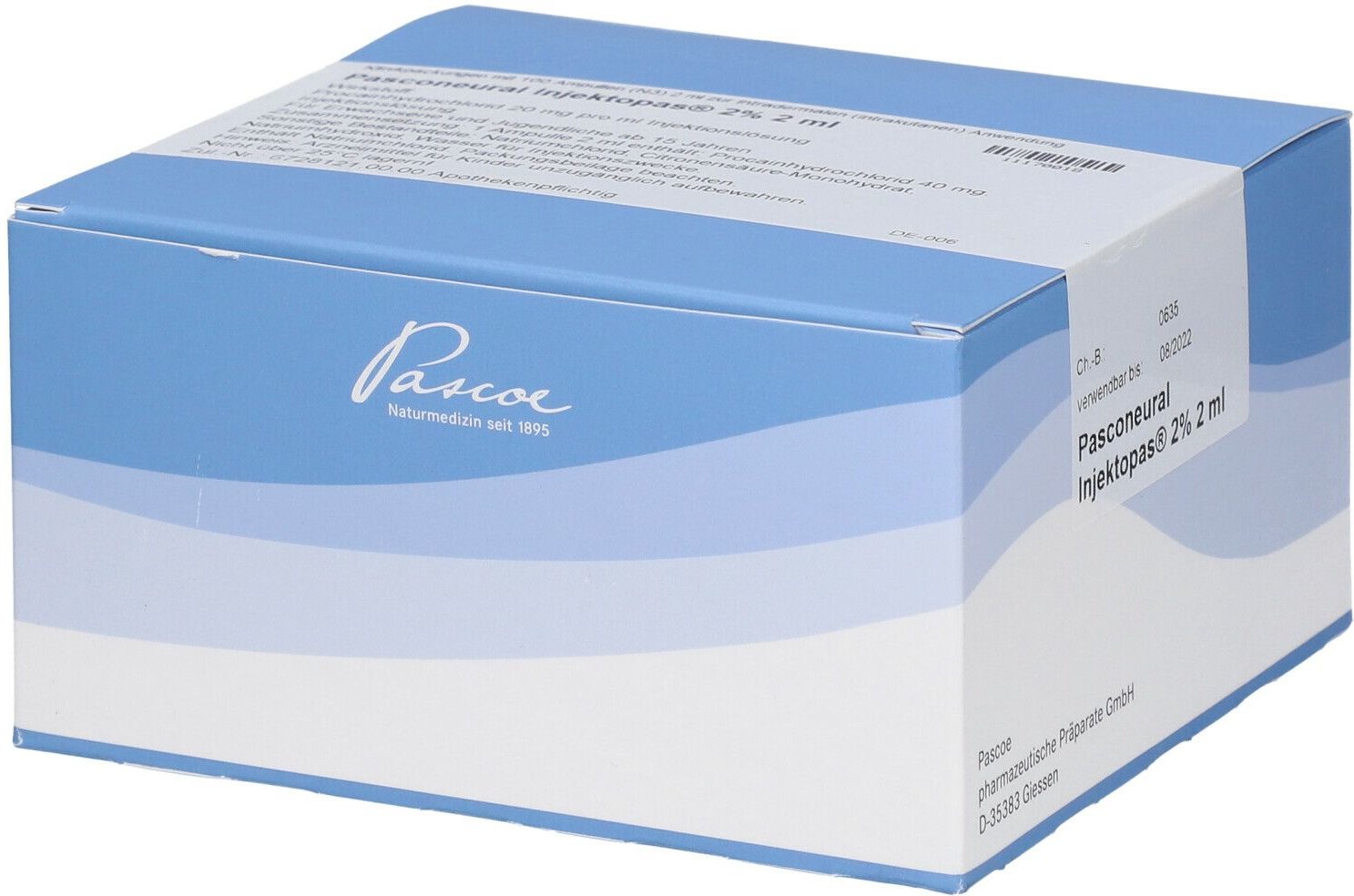 Pasconeural Injektopas 2% Ampullen 2 ml