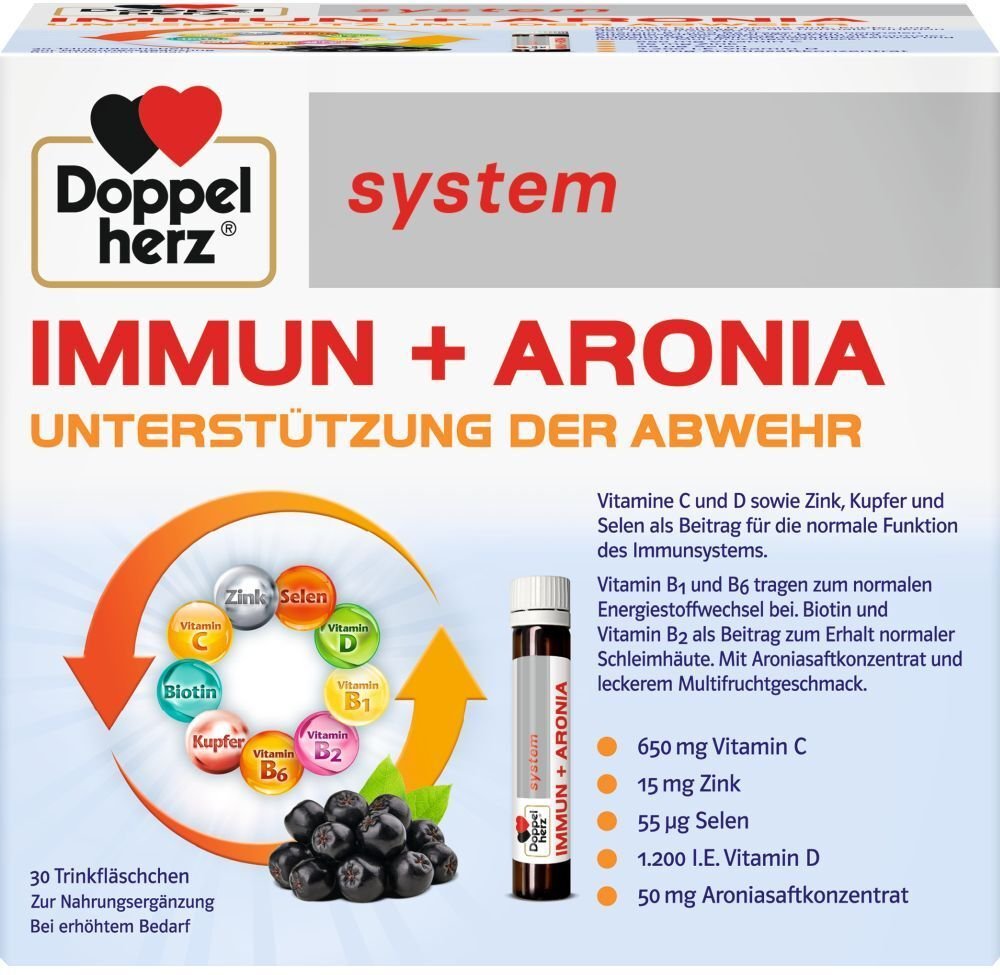 Doppelherz Immun+Aronia system Ampullen 30 St Flaschen