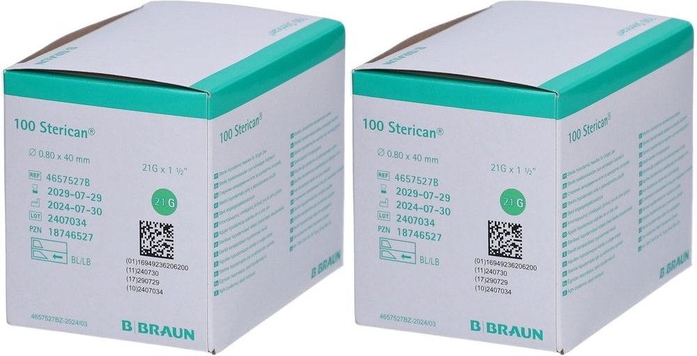 Sterican 21G 40Mm x2 2x100 St Kanüle