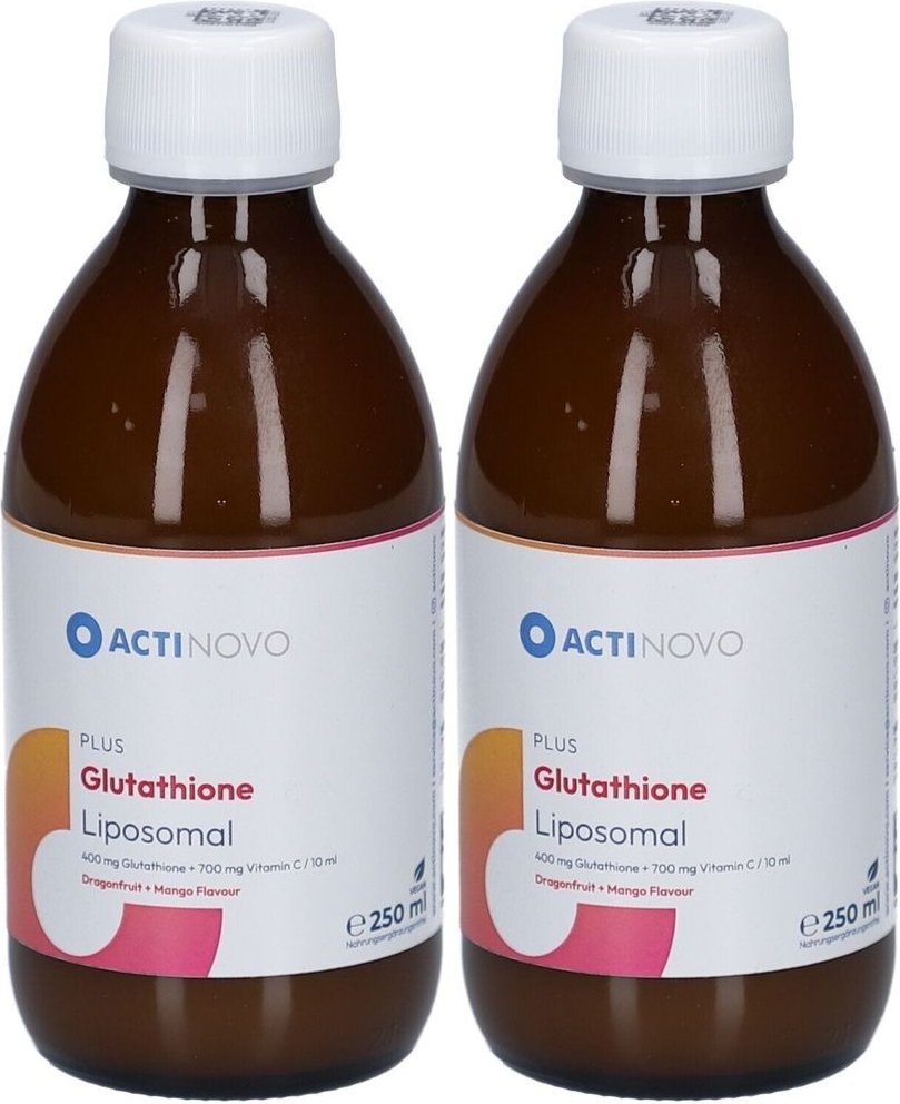 Liposomales Glutathion Drachenfrucht & Mango 2x 2x250 ml Lösung zum Einnehmen