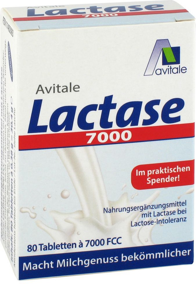 Lactase 7.000 FCC Tabletten im Spender 80 St