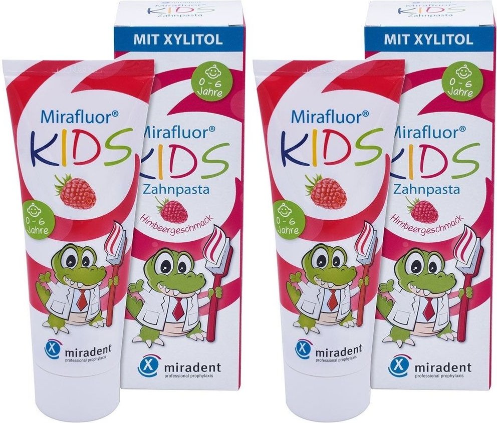 Miradent Mirafluor Kids Zahncreme 2x 2x75 ml