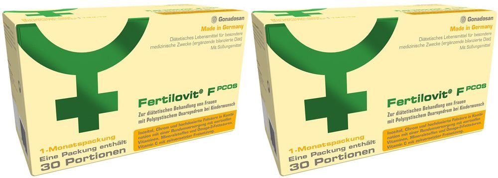 2x Fertilovit F Pcos 60 Kapseln+30 Pulver-Sticks 2x30 St Kombipackung