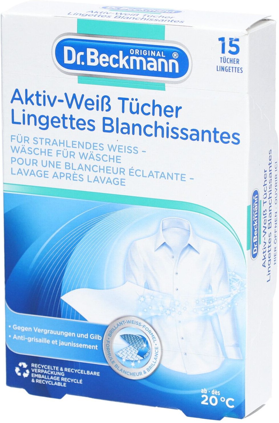 DR Beckmann Aktiv-Weiß Tücher 15 Stk St Sonstige