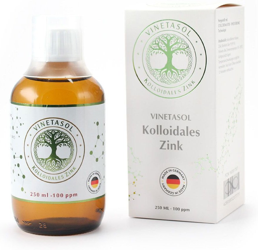 Vinetasol kolloidales Zink 100 ppm 250 ml Flüssigkeit