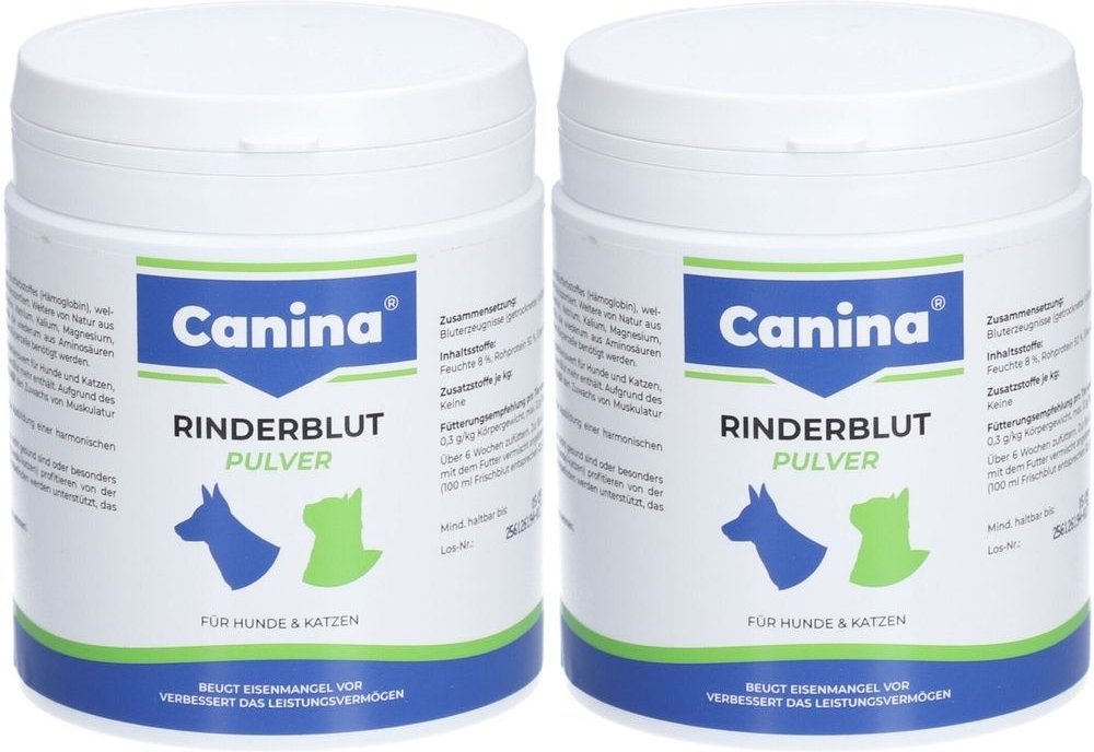 Rinderblut Pulver f.Hunde/Katzen Doppelpack 2x250 g