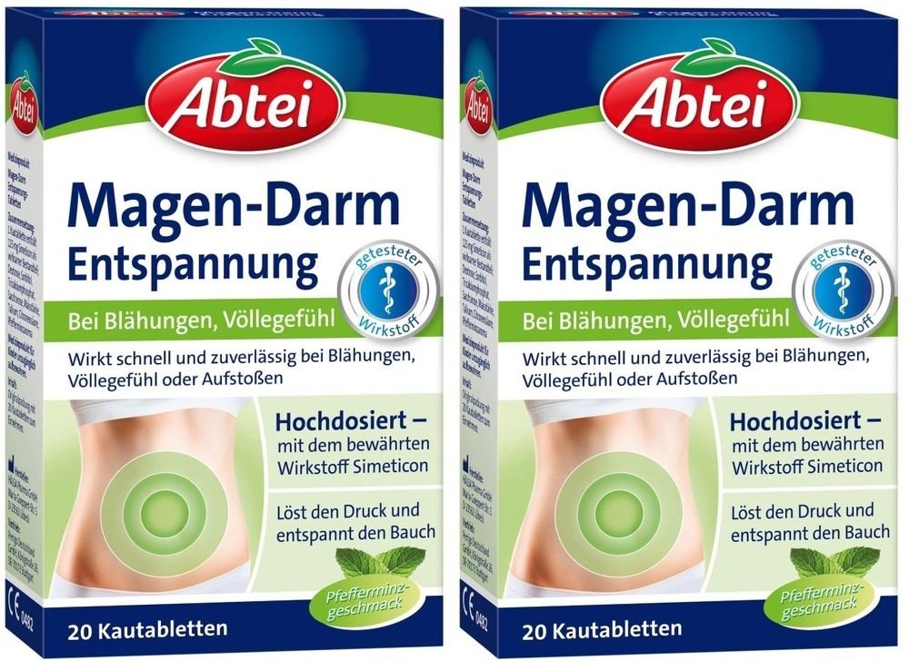 Abtei Magen Darm Entspannungstabletten 2x 2x20 St Kautabletten