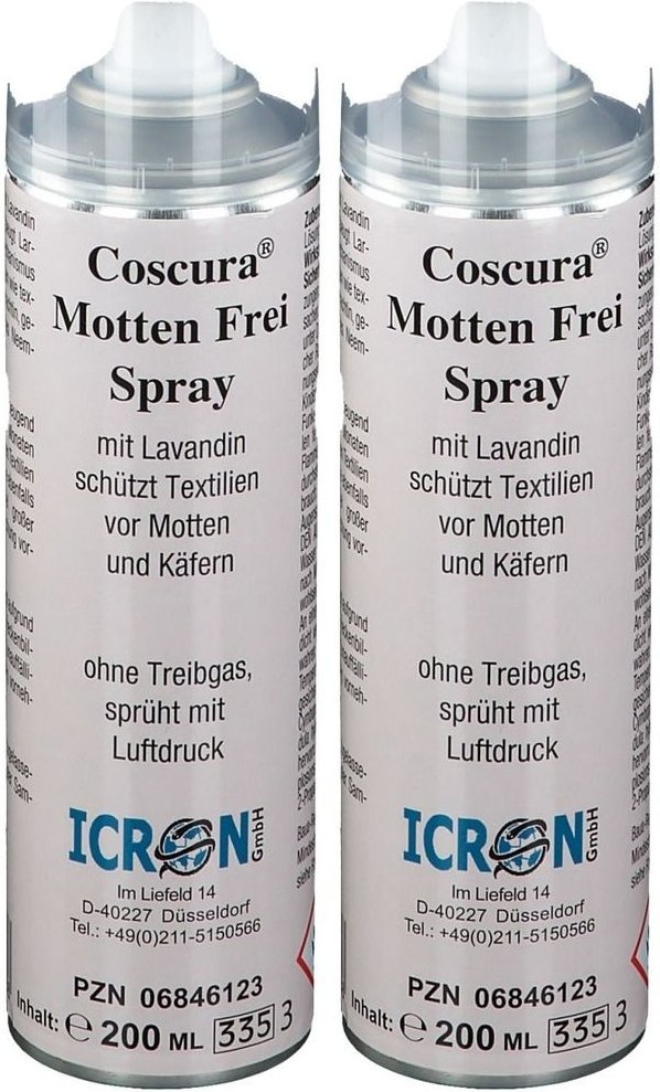 Motten Frei Spray Coscura x2 2x200 ml
