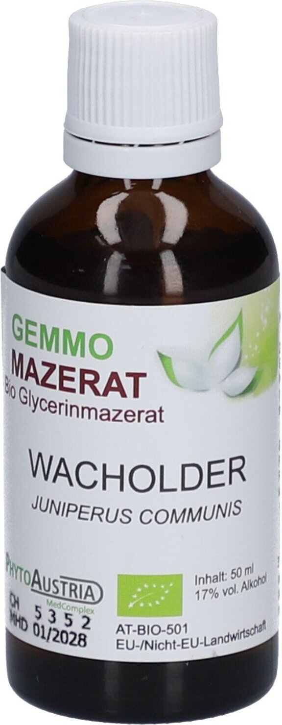 Gemmo Mazerat BIO Wachholder 50 ml Tropfen zum Einnehmen