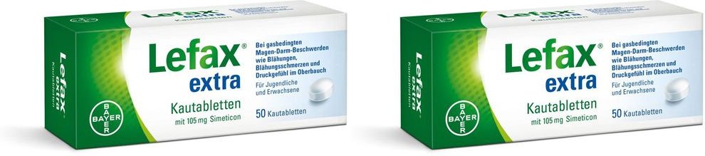 Lefax Extra Doppelpack 2x50 St Kautabletten