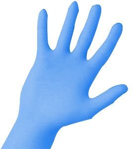 Handschuhe Einmal Nitril S blau