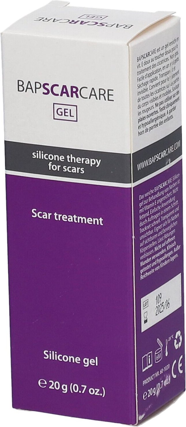 Bap Scar Care Siliconegel Transparant N/Vet Tube 20 g Gel