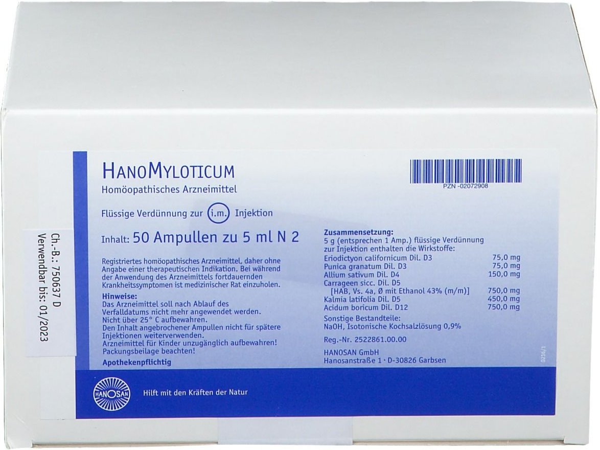 Hanomyloticum Injektionslösung 50x5 ml