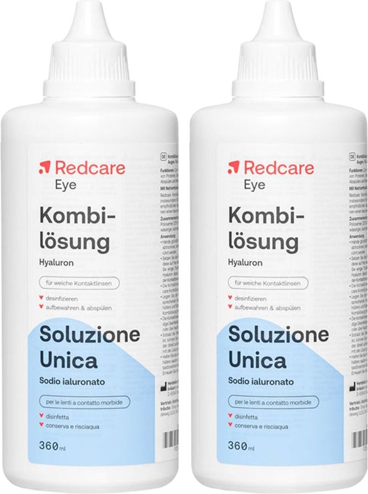 Redcare Kombilösung Hyaluron Doppelpack 2x360 ml Aufbewahrungslösung