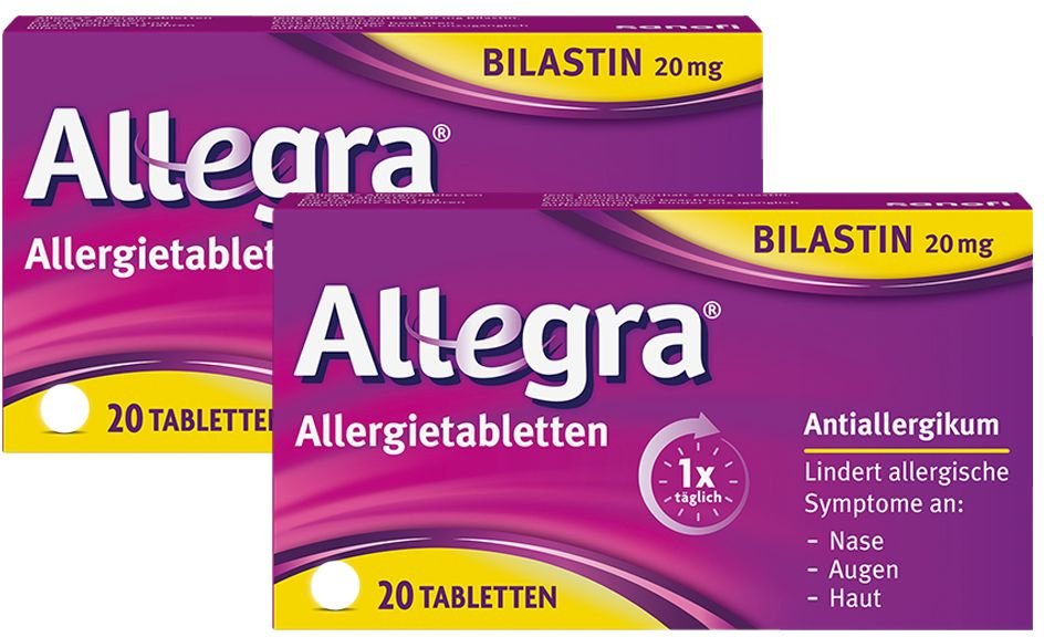 Allegra Allergietabletten 20 mg Tabletten Doppelpack 2x20 St