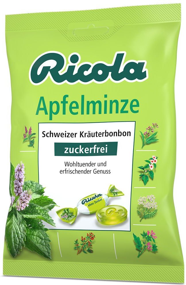 Ricola o.Z.Beutel Apfelminze Bonbons 75 g