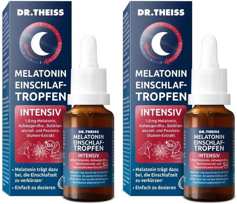 Dr.theiss Melatonin Einschlaf-Tropfen intensiv 2x 2x20 ml Tropfen