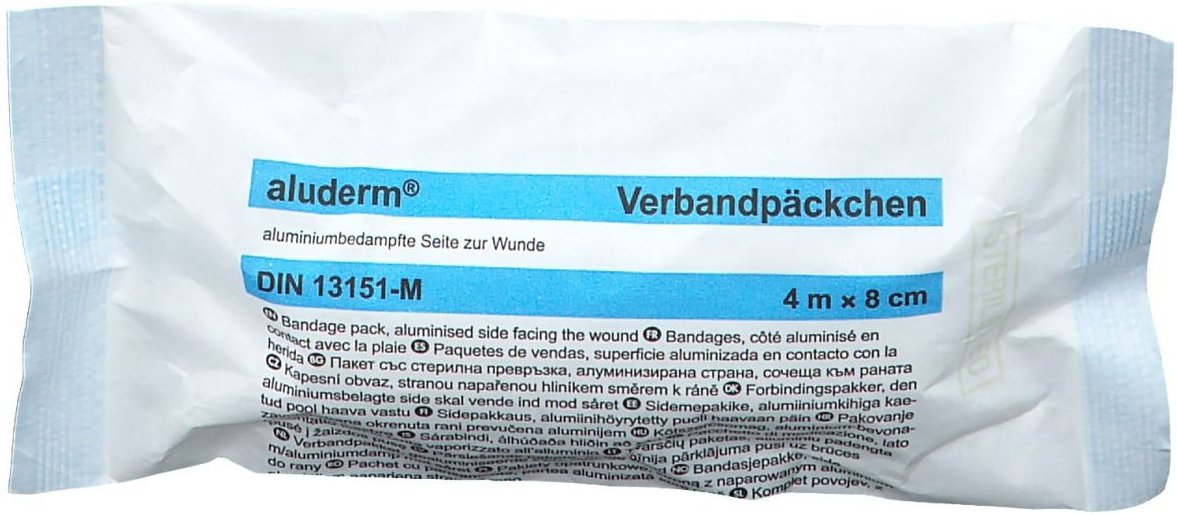 Aluderm Verbandpäckchen mittel 5x 5x1 St Verband