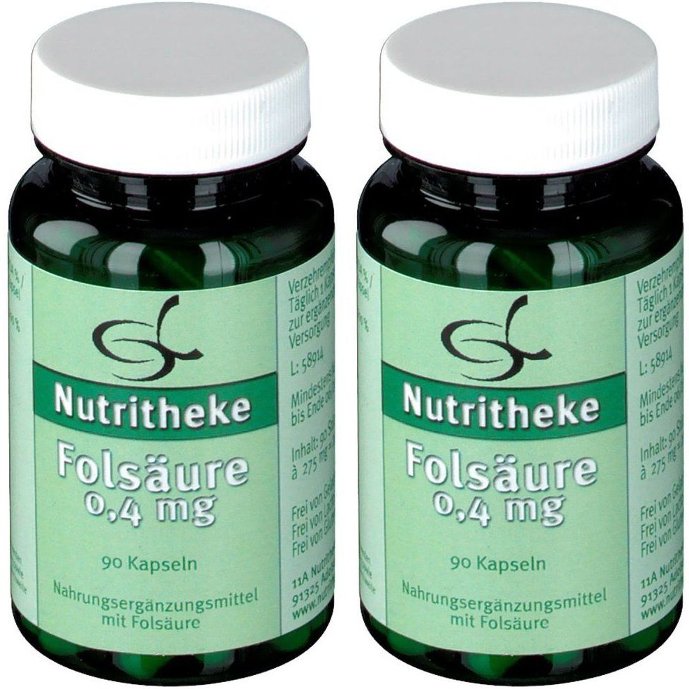 Folsaeure 0.4Mg x2 2x90 St Kapseln