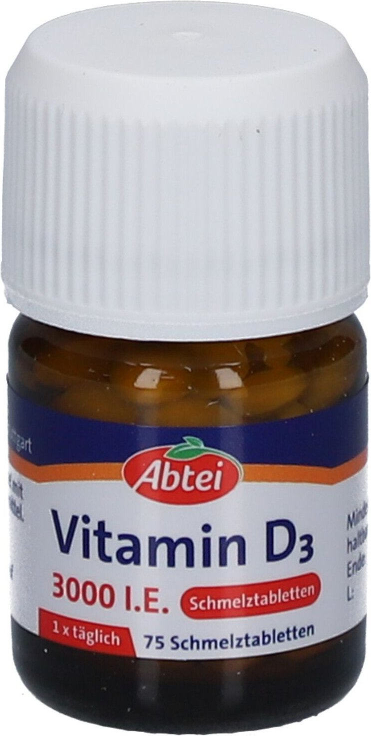 Abtei Vitamin D3 3000 I.e. Schmelztabletten 75 St