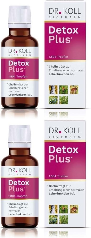 Detox Plus Dr.Koll Gemmo Komplex Cholin Tropfen x2 2x50 ml