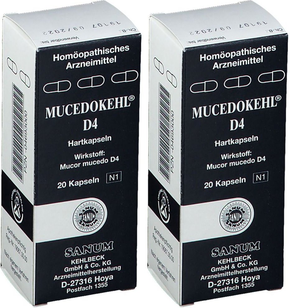 Mucedokehl D 4 Kapseln Doppelpack 2x20 St