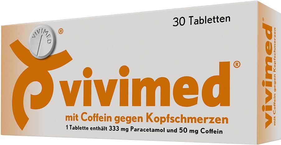 Vivimed mit Coffein gegen Kopfschmerzen Tabletten 30 St