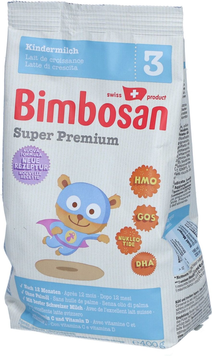Bimbosan Super Premium 3 Kinder refill Btl 400 g Puder