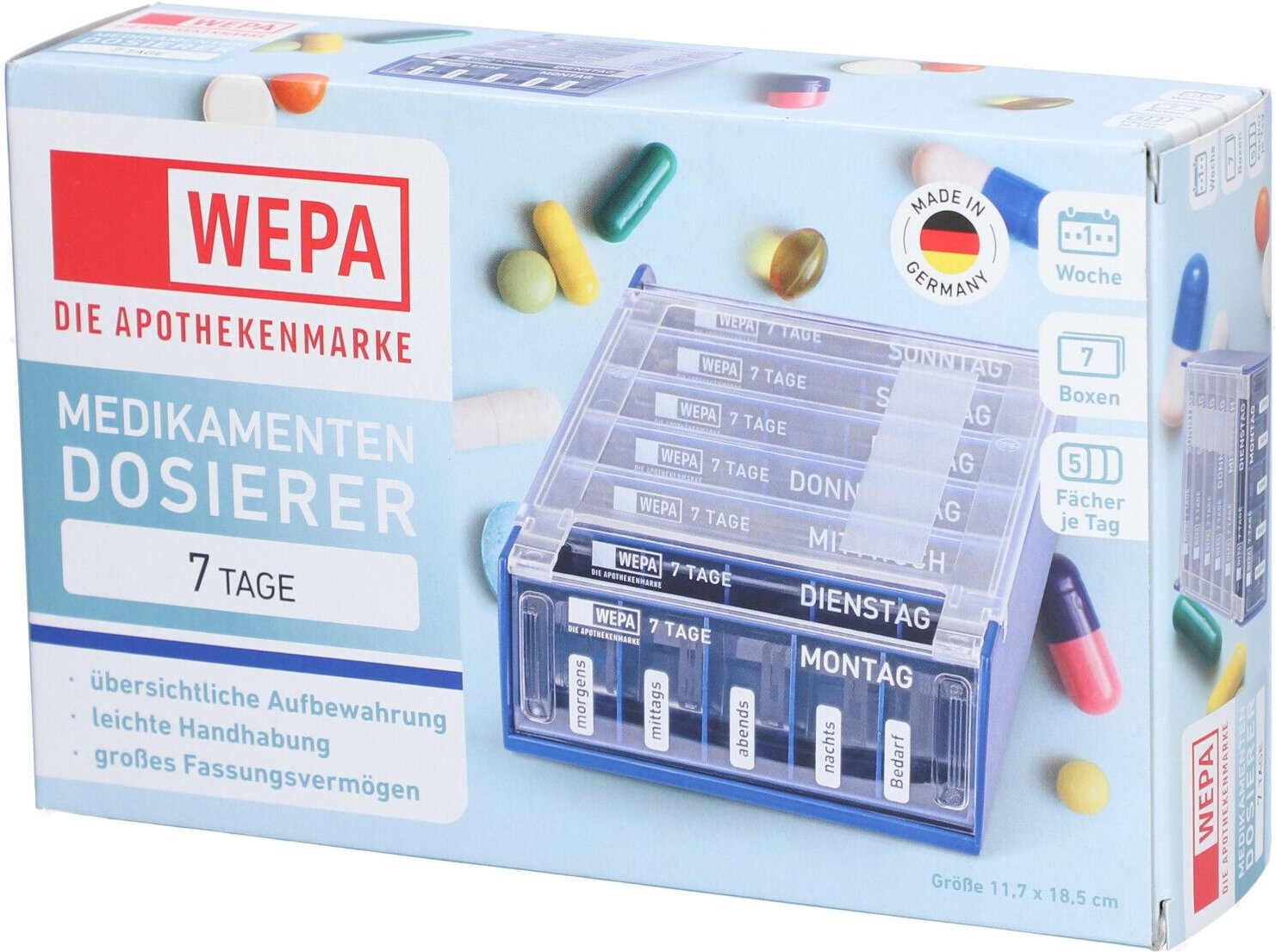 Wepa 7 Tage Wochenmagazin blau 1 St Box