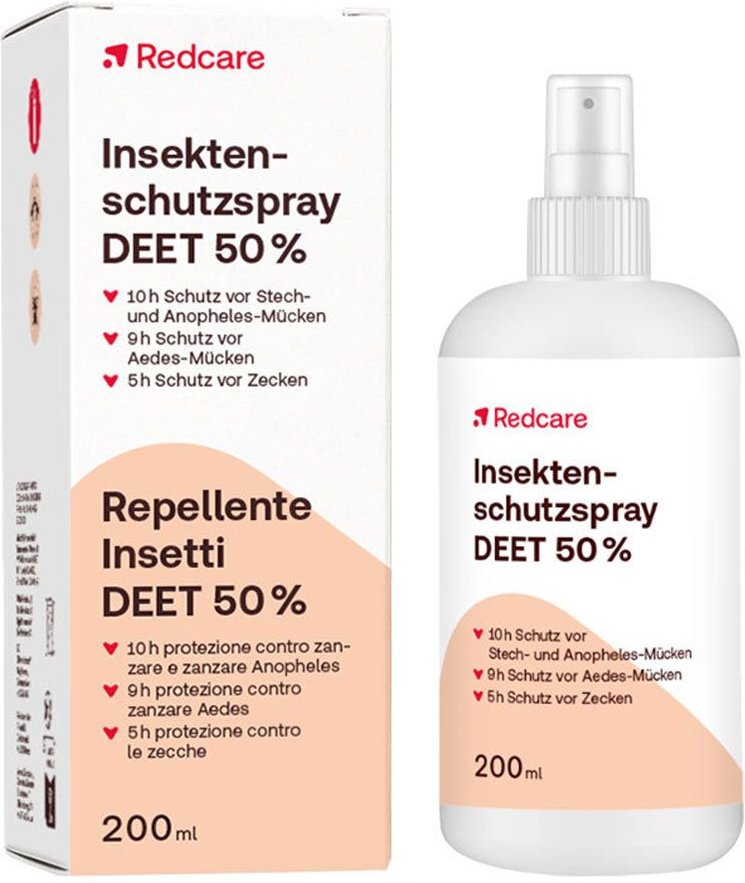 Redcare Insektenschutzspray Deet 50% 200 ml Dosierspray