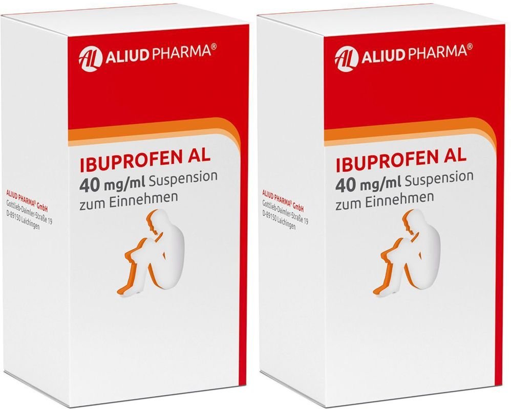 Ibuprofen AL 40Mg/Ml x2 2x100 ml Suspension zum Einnehmen