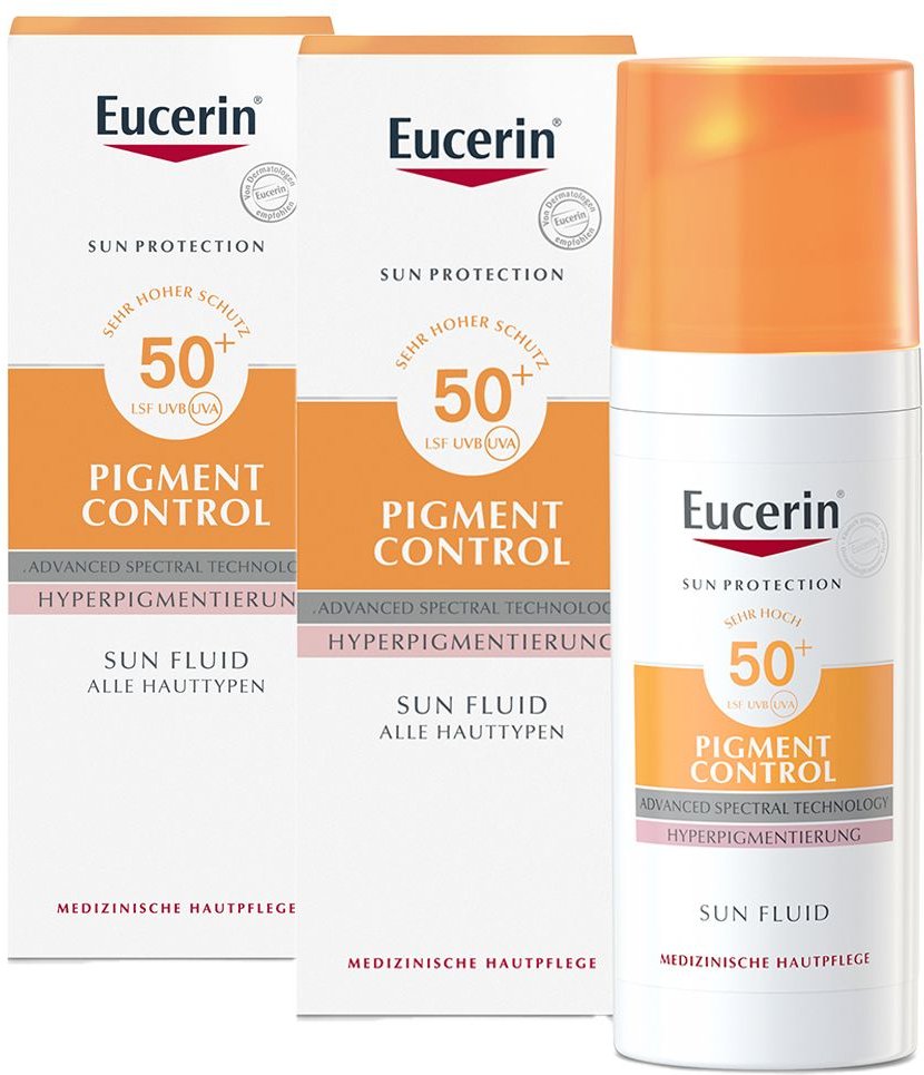 2x Eucerin SUN Fluid Pigm 50 2x50 ml Sonnenschutzcreme