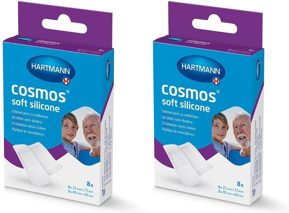 Cosmos soft silicone Pflasterstrips 2 Größen 2x 2x8 St Pflaster