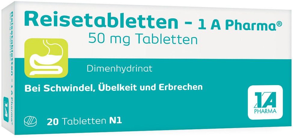 Reisetabletten-1A Pharma 20 St Tabletten