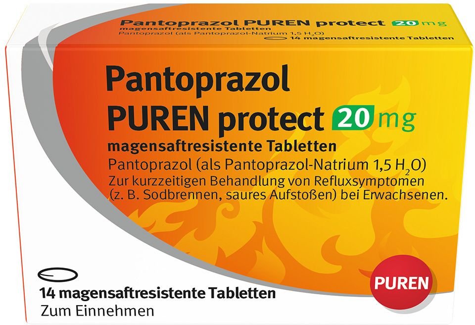 Pantoprazol Puren protect 20 mg magensaftresistent Tabletten