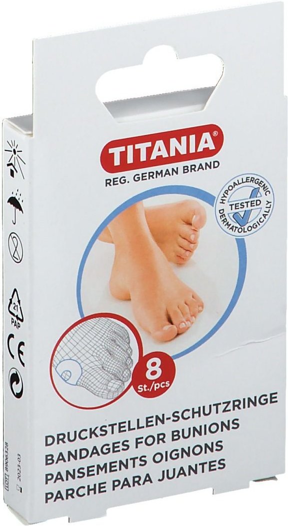 Druckstellen Schutzringe groß Titania 8 St Pflaster