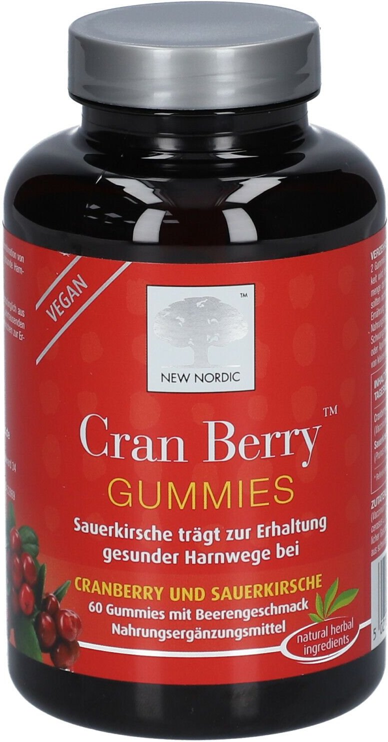 Cranberry Gummies 60 St Bonbons