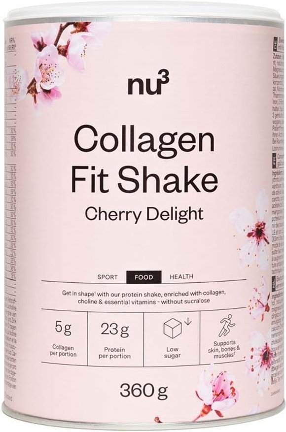 nu3 Collagen Fit Shake Cherry Delight 360 g Pulver