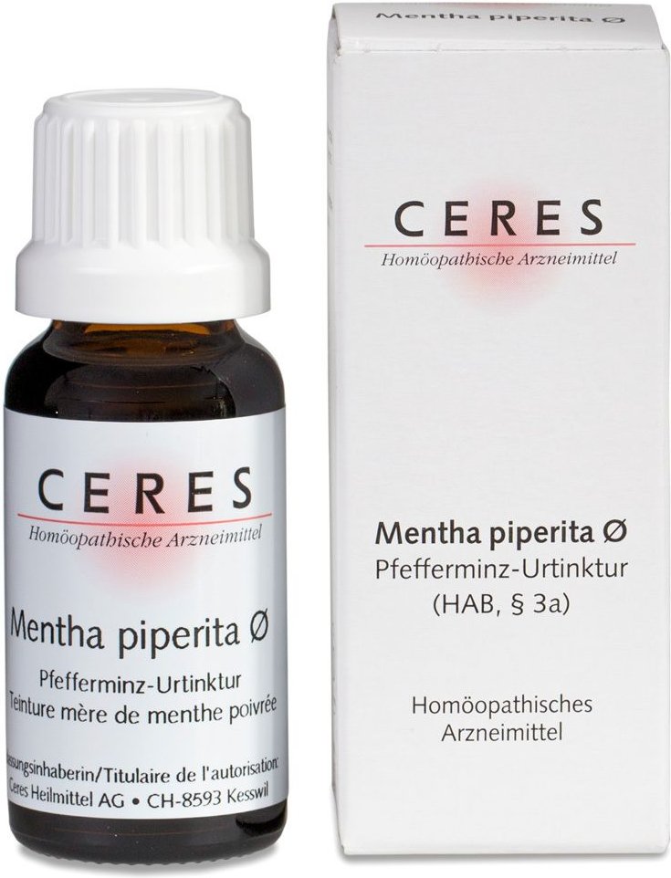 Ceres Mentha piperita Urtinktur 20 ml Tropfen