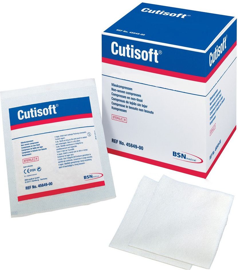 Cutisoft Vlieskompressen unsteril 10x10 cm 100 St Kompressen
