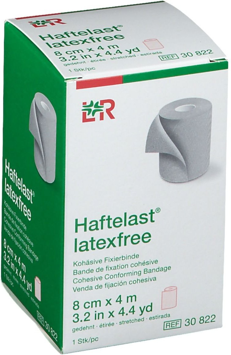 Haftelast Fixierb.kohäs.latexfrei 8 cmx4 m creme 1 St Binden