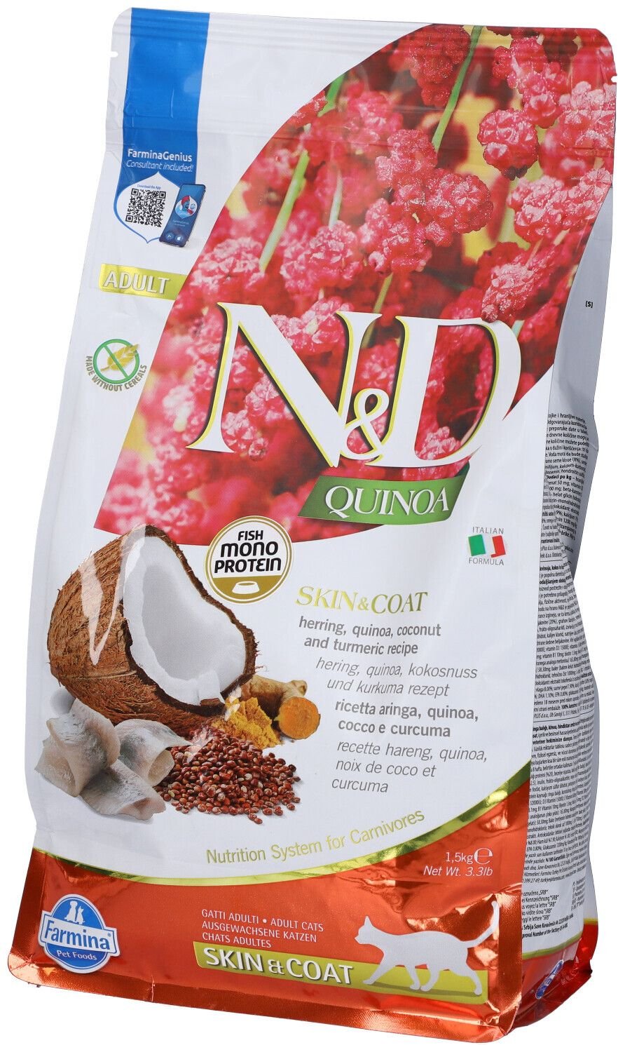 N&D Q FEL Sk&Co Herring AD 1500 g Futter