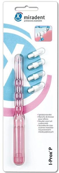Miradent Spitzbürsten-Kit I-Prox P tra.pink 1H.4B. 1 St Zahnbürste