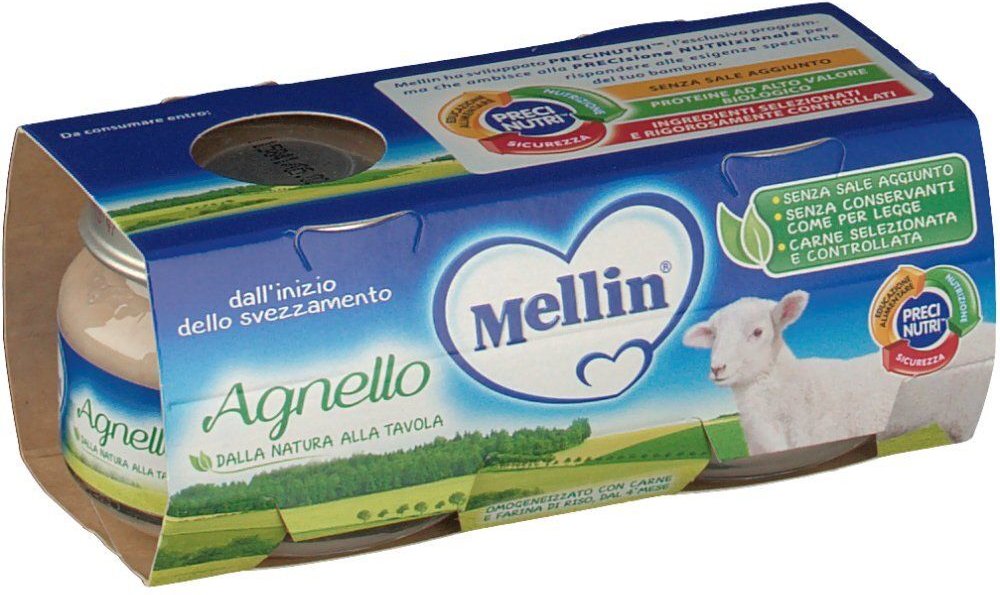 Mellin Omog Agnello 2X80G 2x80 g Brei