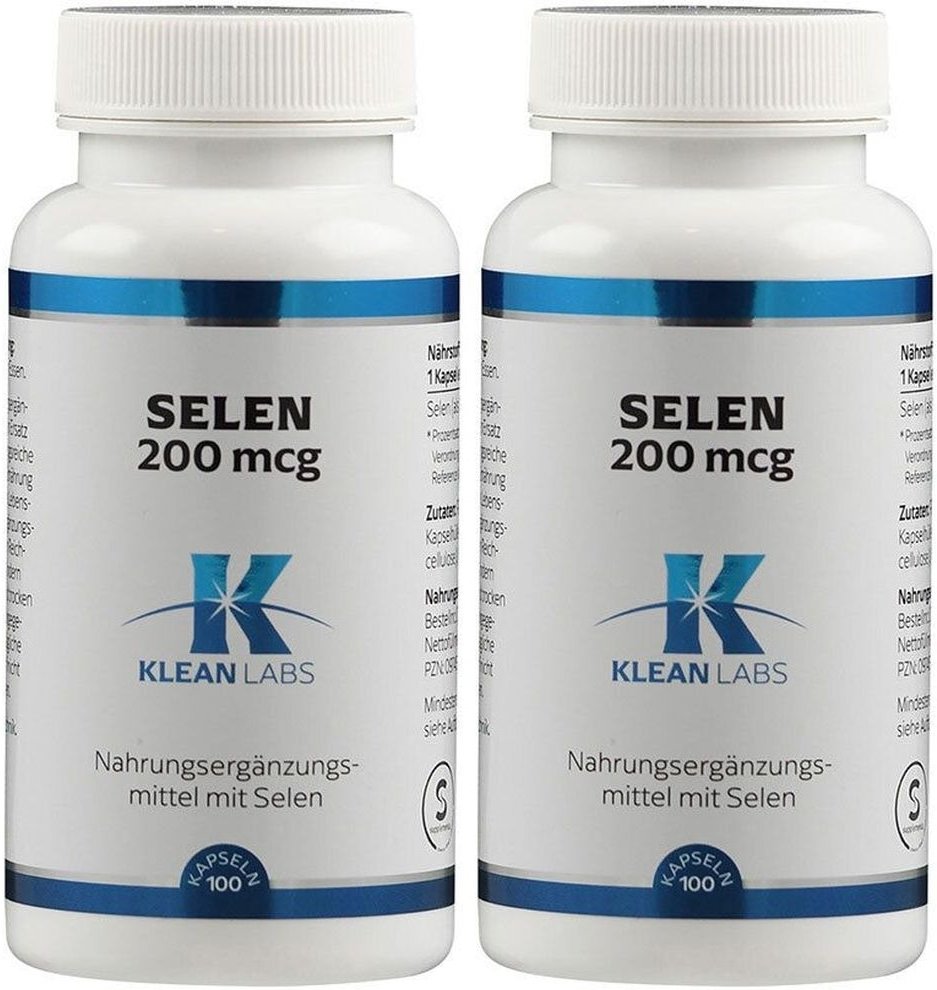 Selen 200 µg Klean Labs Kapseln 2x 2x100 St