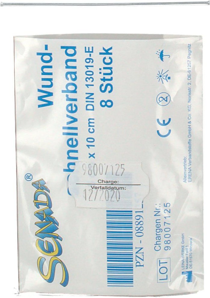 Senada Wundschnellverband 6x10 cm 8 St Verband