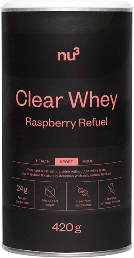 nu3 Clear Whey Raspberry Refuel 420 g Pulver