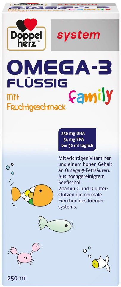 Doppelherz Omega-3 flüssig family system 250 ml Flüssigkeit zum Einnehmen