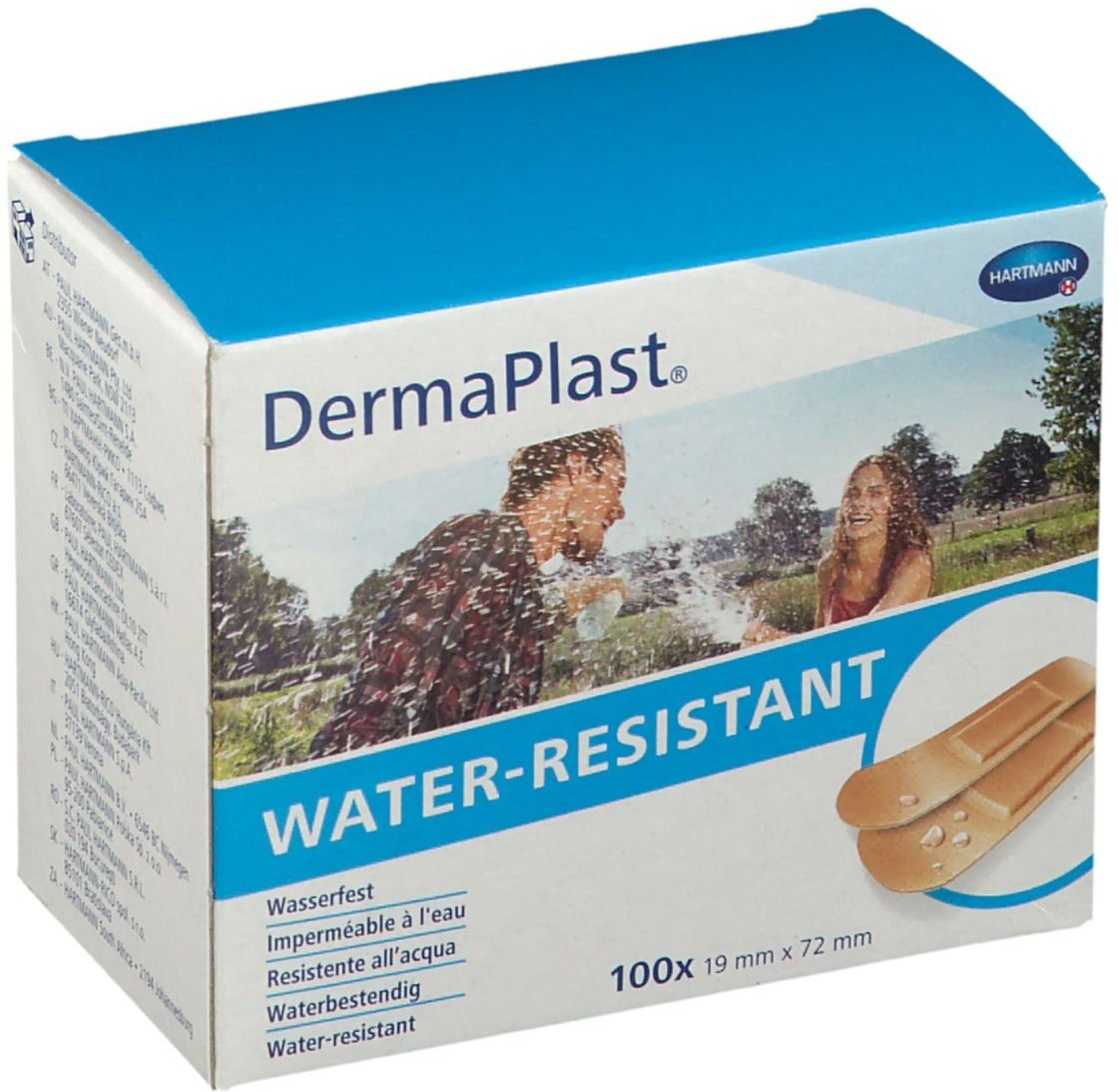 Hartmann Dermaplast Water-Resistant 19x72mm 100 St Pflaster