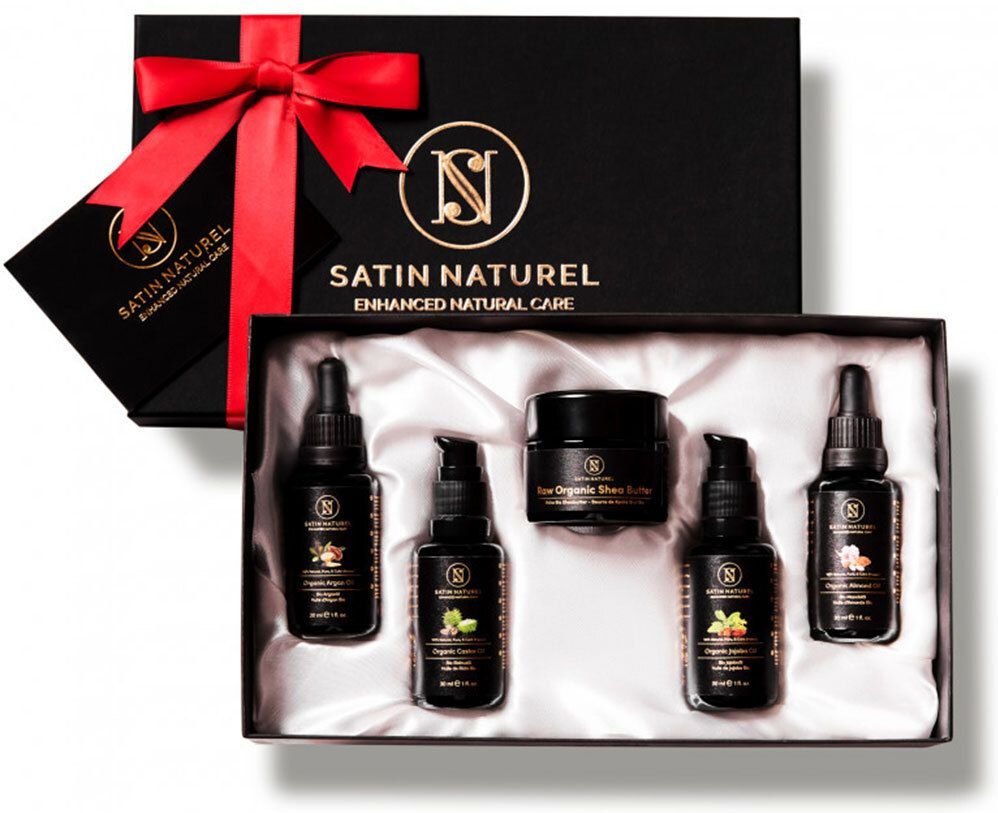Satin Naturel Bio Natural Body Geschenkset Frauen 5x30 ml Kombipackung